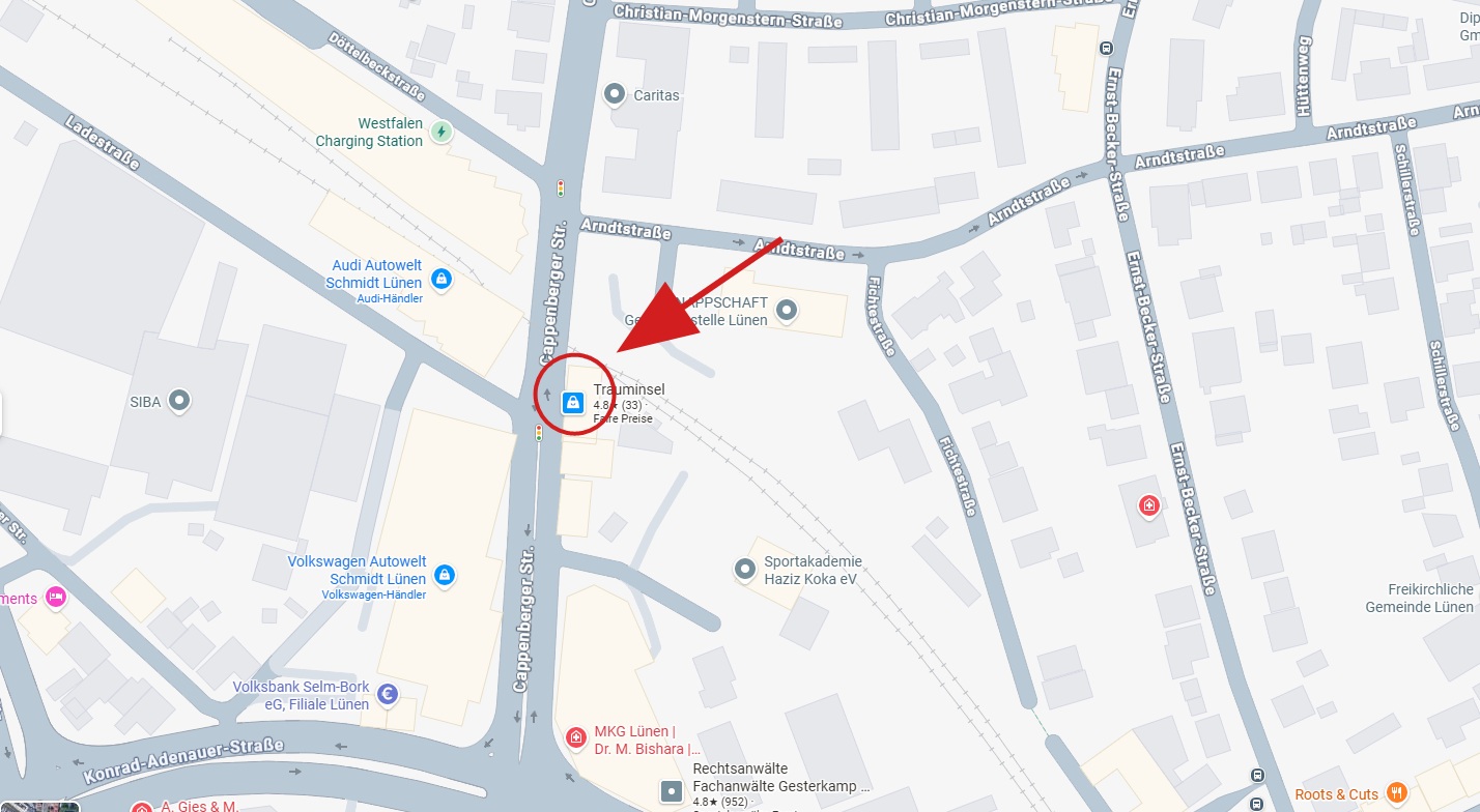 Trauminsel – Cappenberger Straße 26, 44534 Lünen